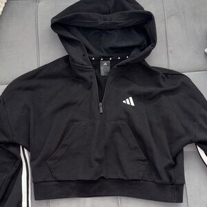 Adidas Black Half-Zip Hoodie
